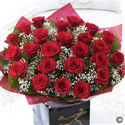 24 Crimson Kisses with Heart Chocolates 12