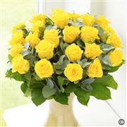 Extra Large Elegant Yellow Rose  Vase 12