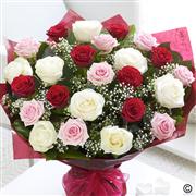 Extra Large Mixed Rose Hand-tied 12