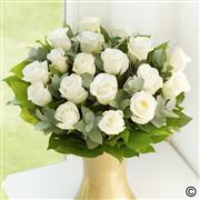 Large Elegant Ivory Rose  Vase 12
