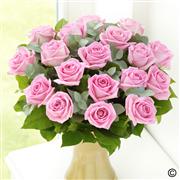 Large Elegant Pink Rose  Vase 12