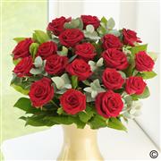 Large Elegant Red Rose  Vase 12